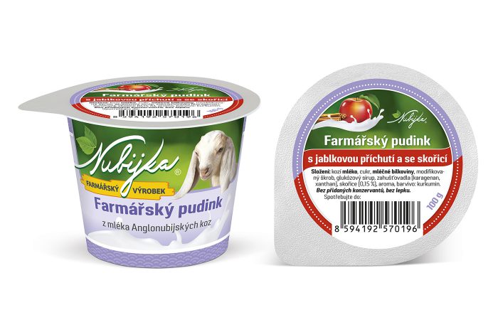 Farmářský pudink s jablkovou příchutí a se skořicí