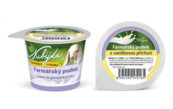 Farmářský pudink s  vanilkovou příchutí